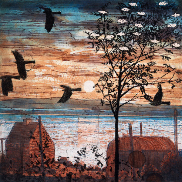 Niall Naessens - Sunrise with Crows and Mountain Ash