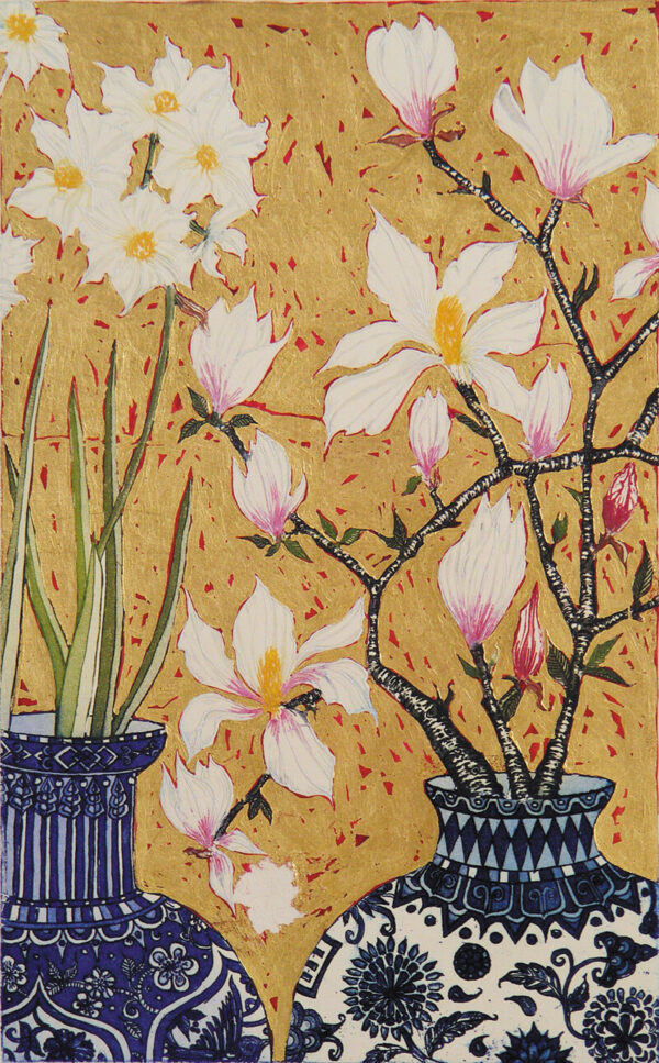 Jean Bardon - Paperwhites and Magnolia