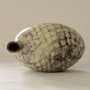 Alison Kay, 'Pale Yellow Horizontal Form' Smoke fired Terra Sigillata clay, 11h x 17w cm, €570