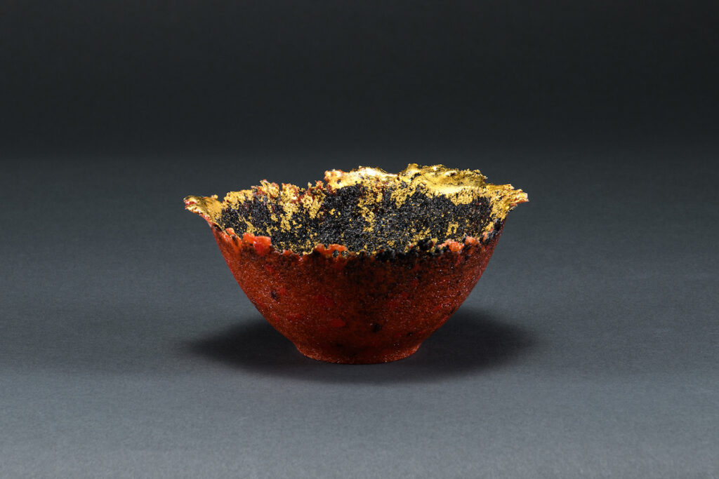 Gilded Bowl (red and gold)