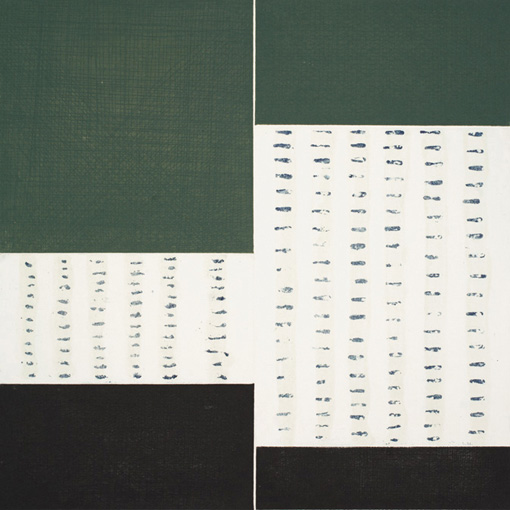 Untitled Field Print Diptych – Green & Black