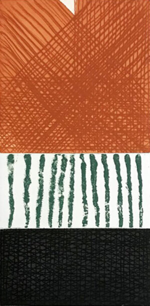 John Noel Smith - Untitled - Orange, Green & Black