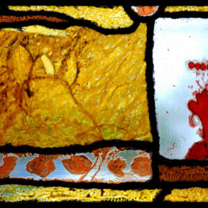 Peter Young, Roadside Shrine, Rajasthan, Stained Glass, 30h x 50w cm, image by: Peter Young, €5675
