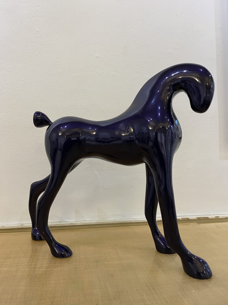 Horse In Steel Blue